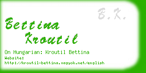 bettina kroutil business card